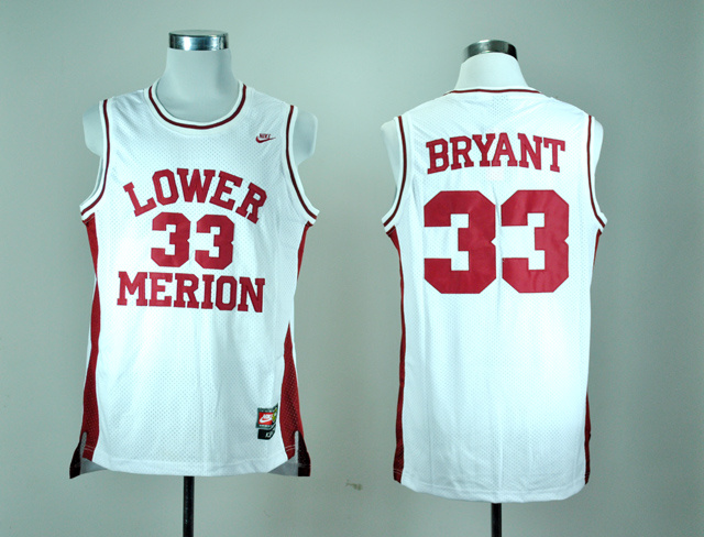 Cheap Nike NCAA Lower Merion High School 33 Kobe Bryant White ...